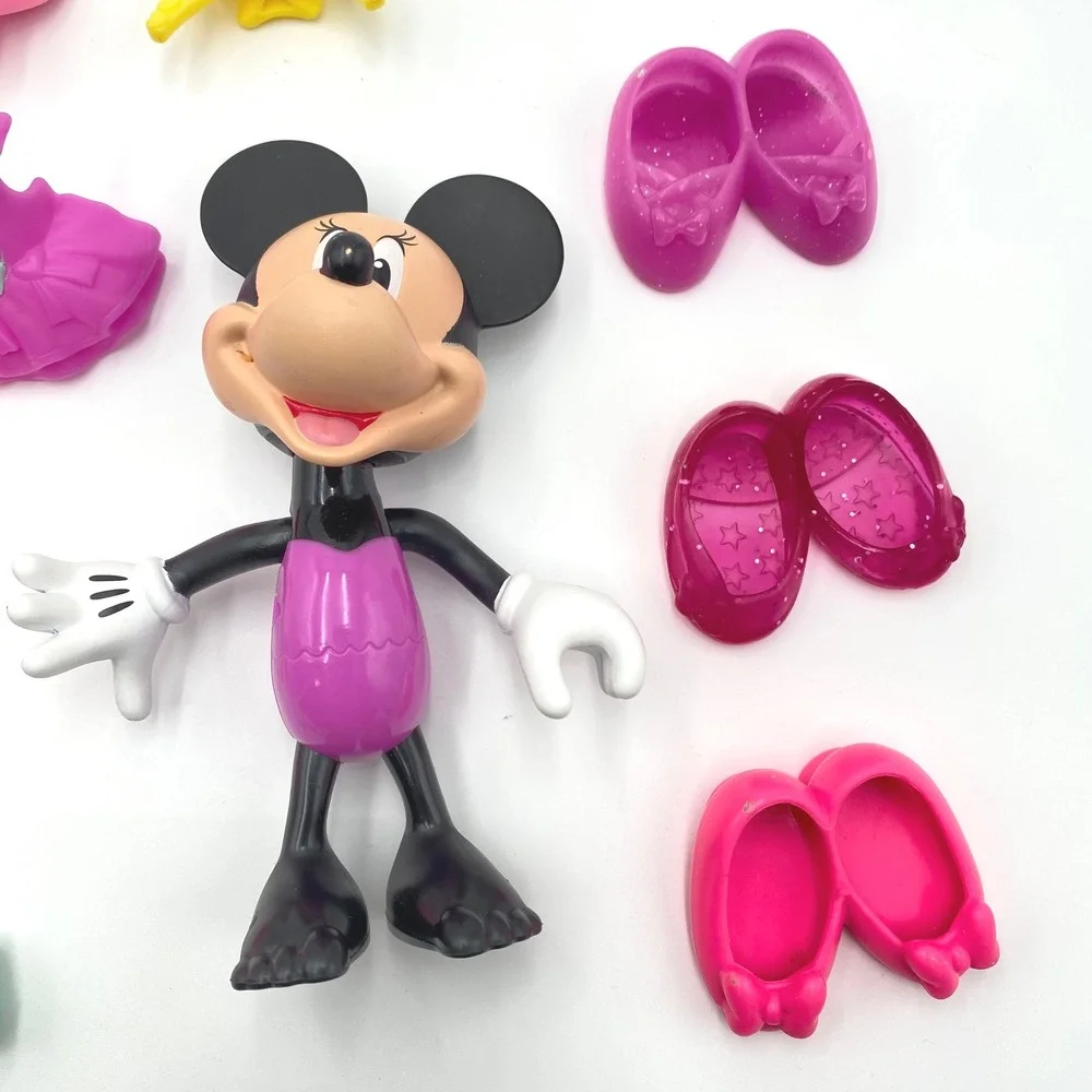 Disney Minnie Mouse Bowtique Snap N Style Doll Lot Dresses‎ Shoes